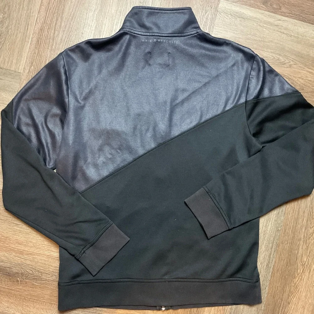 Rock &‎ Republic Zip Up Streetwear Moto Biker Jacket Mens Large Black Casual